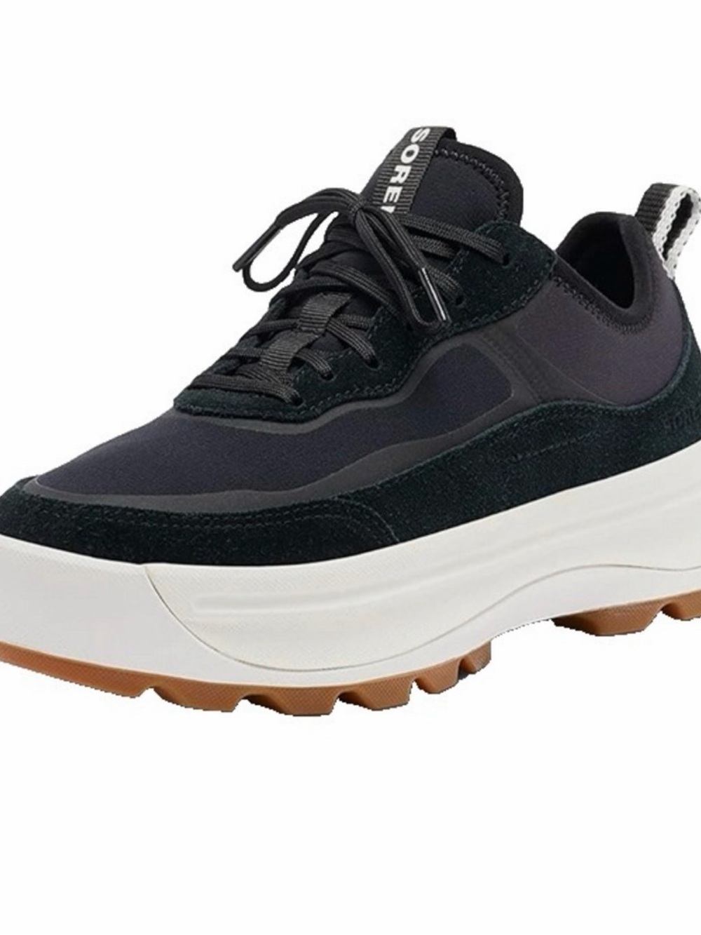 Sorel Platform Sneakers ONA 503 Out N About Low Black Suede Womens 9 UK 7 EU 40